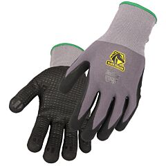 Black Stallion Gc1526-Gb-Xsm 15G Nylon/Spandex Nitrle Micro Foam Coated With Dots Glove, Size X-Small