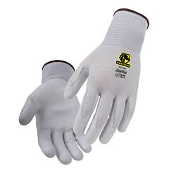 Black Stallion Gc2035-Gy-Med 13G Nylon Pu Coated Gloves, Size Medium