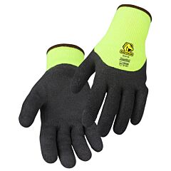 Black Stallion Gc4145-Hb-2Xl 10G Acrylic 3/4 Crinkle Latex Coated Gloves, Size 2X-Large