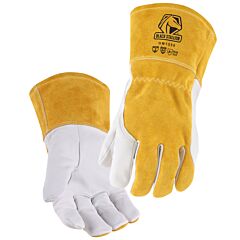 Black Stallion Gm1550-Wt-Med Grain Goat Skin A6 Cut Resistant Mig Welding Gloves, Size Medium