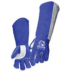 Black Stallion Gs1321-Bg-Med Side Split Cowhide 21 Inches Long High Quality Welding Gloves, Size Medium