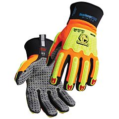 Black Stallion Gw2226-Ob-2Xl Toolhandz® Max Cut A7 Dotted Palm Tpr Impact Winter Mechanic'S Gloves, Size 2X-Large