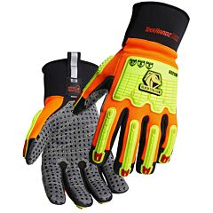 Black Stallion Gx2126-Ob-Med Toolhandz® Max Cut A7 Dotted Palm Tpr Impact Mechanic'S Gloves, Size Medium