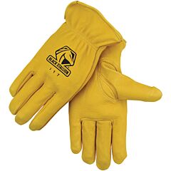 Black Stallion I17M Grain Elkskin, Elastic Wrist Driver'S Style Gloves, Size Medium