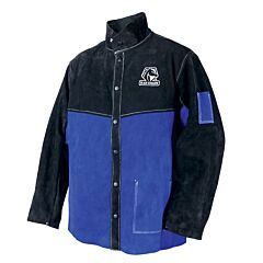 Black Stallion Jl1030-Bb-3Xl Side Split Cowhide Standard Leather 30 Inch Welding Coat, Size 3X-Large