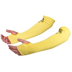Black Stallion Ks-18T-Yl 18 Inch Thumb-Notched Kevlar Knit Sleeve (Pair)
