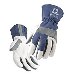 Black Stallion T50S Grain Kidskin And Fr Snug Fit Cotton Multi-Feature Tig Welding Gloves, Size Small