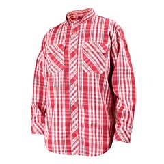 Black Stallion Wf2110-Pr-4Xl Work Shirt 7 Oz. Plaid Red, Size 4X-Large