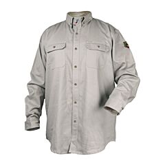 Black Stallion Wf2110-St-Med Fr Cotton Stone Work Shirt, Size Medium