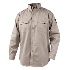 Black Stallion Wf4010-St-Med Flame-Resistant 88/12 Cotton 7 Oz. Work Shirt, Size Medium