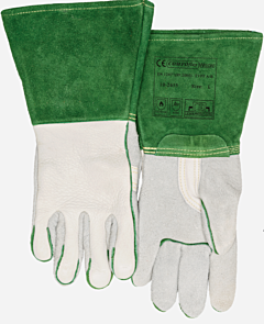 Weldas 10-2655 Thundering Bison Welding Gloves, Bison, Reverse Grain Unlined Palm, Pearl