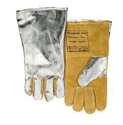Weldas 10-2385 Comfoflex High Heat Gloves, Aluminized Back, Cotton/Foam Lined, Aluminized