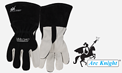 Weldas 10-2020 Arc Knight Mig Welding Gloves, Color: White/Black