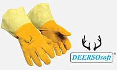Weldas 10-2327 Gloves, Mig-Tig Deer 4" Cuff