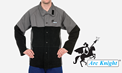 Weldas 38-4350 Arc Knight Versatile Welding Jacket, Color: Grey/Black