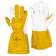 Tillman 49 Mig Gloves Fleece Lined Kevlar Sewn Pearl Brown