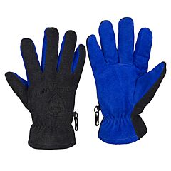 Tillman 1584 Gray Polar Fleece/Cowhide Winter Gloves