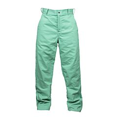 Tillman 6700 Green Cotton Fr Flame Retardant Pants With Zipper Closure