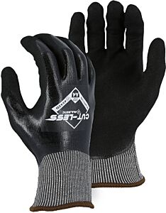 Majestic 35-6475 Cut-Less With Sandy Nitrile Palm Over Closed-Cell Nitrile, Size Large