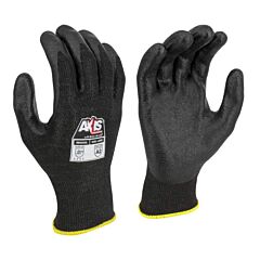 Radians Rwg532 Axis Series Ansi Cut Level A2 Touchscreen 13 Gauge Hppe Seamless Shell Pu Dipped Palm Pack Of 12 Pairs