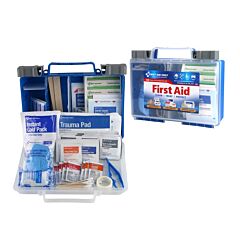 First Aid Only 91299 25 Person Bulk Clear Front, 130 Pieces, Medium Plastic Case, Osha Compliant