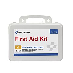 First Aid Only 91324 25 Person Ansi 2021 Class A, Plastic First Aid Kit