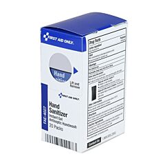 First Aid Only Fae-4027 Sc Refill Hand Sanitizer Packets, 20/Box