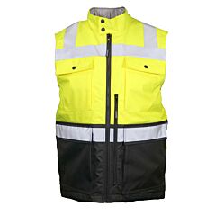 Kishigo In400 Insulated Safety Vest, Class 2, Lime With Black Bottom, Size X-Large