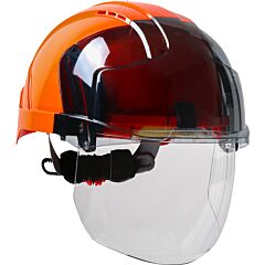 Jsp 280-Evsv-Ors Jsp Evo Vistashield, Shaded Front, Vented Class C, Orange-Smoke, Size One Size