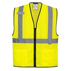 Portwest Us580 Alabama Mesh Vest, Class 2, Yellow, Size 2X-Large