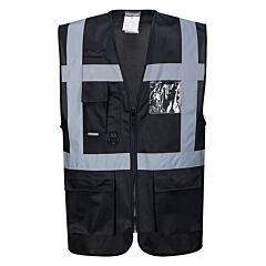 Portwest Uf476 Iona Executive Vest, Black, Size 2X-Large