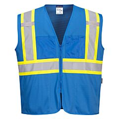 Portwest Us391 Iona Plus Mesh Vest, Non-Ansi, Royal Blue, Size 4X-Large