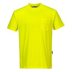 Portwest S577 Non Ansi Cotton Blend T-Shirt, Yellow, Size 5X-Large