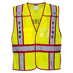 Portwest Us387 Public Safety Vest, Yellow/Red, Size Xx/4X