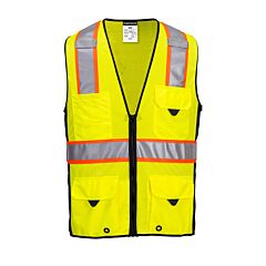 Portwest Us377 Ultra Cool Surveyor Vest, Class 2, Yellow/Black, Size 2X-Large