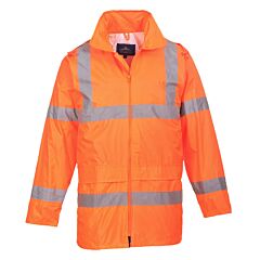 Portwest Uh440 Hi-Vis Rain Jacket, Class 3, Orange, Size X-Large