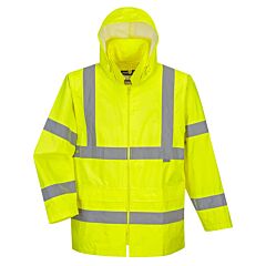 Portwest Uh440 Hi-Vis Rain Jacket, Class 3, Yellow, Size 4X-Large