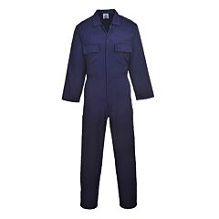 Portwest S999 Euro Work Polycotton Coveralls, Navy Tall, Size Medium