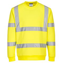 Portwest Ec13 Eco Hi-Vis Sweatshirt, Yellow, Size X-Large