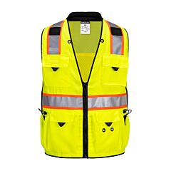 Portwest Us376 Expert Pro Surveyor Vest, Class 2, Yellow/Black, Size 2X-Large