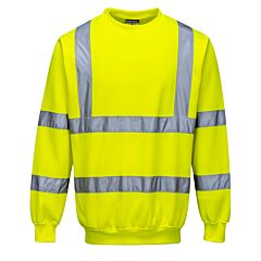 Portwest B303 Hi-Vis Sweatshirt, Class 3, Yellow, Size X-Large