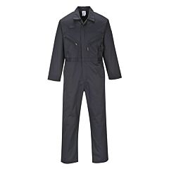 Portwest C813 Liverpool Zipper Coveralls, Black, Size Large