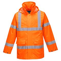 Portwest Us160 Hi-Vis Lite Traffic Jacket, Class 3, Orange, Size Medium