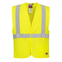 Portwest Umv21 Arc Rated Fr Mesh Vest, Class 2, Yellow, Size Medium