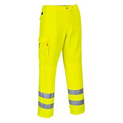 Portwest E046 Hi-Vis Cargo Pants, Yellow Tall, Size Large