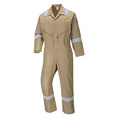 Portwest C814 Iona Cotton Coveralls, Khaki, Size Medium