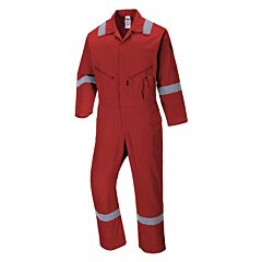 Portwest C814 Iona Cotton Coveralls, Red, Size Medium