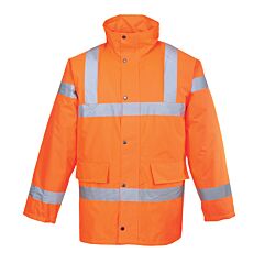 Portwest Urt30 Hi-Vis Traffic Jacket, Class 3, Orange, Size X-Large