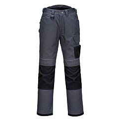 Portwest T601 Pw3 Work Pants, Zoom Gray/Black, Size 32