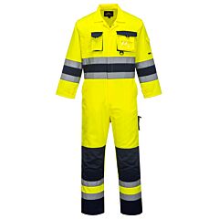 Portwest Tx55 Nantes Hi-Vis Coveralls, Class 3, Yellow/Navy, Size 2X-Large